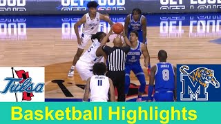 15 Memphis vs Tulsa Basketball Game Highlights Jan 4 2024 [upl. by Akemat]