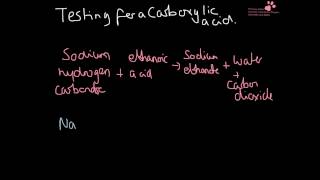 Testing for a Carboxylic Acid ALevel Chemistry Practical [upl. by Xaviera576]