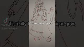 Drawing Asatru Nordic Miku [upl. by Ttenrag]