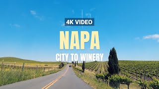 4K Wine Country Road Trip Driving from San Francisco to Napa Valley 4k [upl. by Iny]