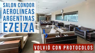 Salón Condor  el vip de Aerolíneas Argentinas en Ezeiza [upl. by Nohcim167]