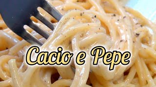 PASTA CACIO E PEPE RÁPIDO Y FÁCIL  RECETA ITALIANA  PASO A PASO [upl. by Northway]