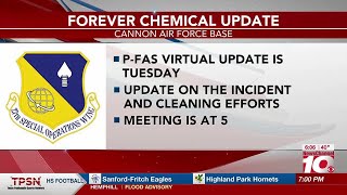 VIDEO Cannon Air Force Base to hold virtual PFAS update Tuesday [upl. by Klug125]