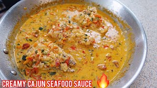 How To Make Creamy Cajun Sauce For Seafood  Meshascorner [upl. by Lemmueu102]