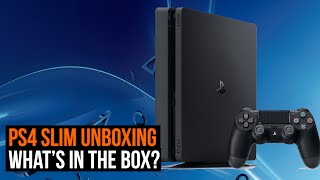 PS4 Slim unboxing  whats in the box [upl. by Klehm]