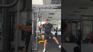 Adduktoren am Kabelturm Tutorial FDLC gym motivation coaching [upl. by Eleazar]