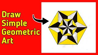 Geometrical Chart Step by step  Simple Geometric Design  Drawing Geometric Art  Geometric [upl. by Enwahs181]