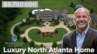 Amazing Inside a 6750000 Home in Milton GA  Outside of Atlanta [upl. by Schouten]