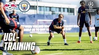 Champions LeagueAbschlusstraining 🇪🇺⚽ RB Leipzig vs Manchester City [upl. by Yager676]