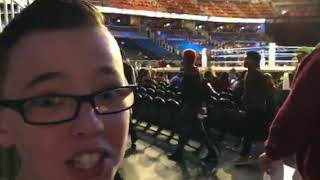 Camren’s reaction to WWE Smackdown seats [upl. by Hartzel]