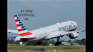 43 MIN Plane Spotting at Amsterdam Airport Schiphol AMS 2018 4K [upl. by Ynelram711]