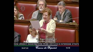 Emma Pavanelli in Dichiarazione di voto sul Decreto Materie prime strategiche [upl. by Enoitna738]