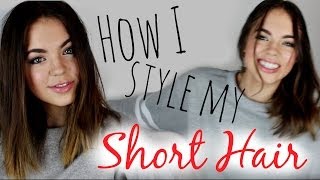 How to Style Short Hair 3 Easy Hairstyles [upl. by Aynot187]