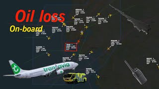 Transavia Aircraft lost oil midflight over Lisboa  LPPT Radar 24072024 [upl. by Novj716]