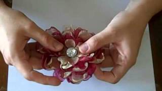 Organza Flower Tutorial Part 1 [upl. by Agee818]