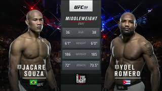 Jacare Souza vs Yoel Romero [upl. by Marteena]