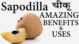 चीकू के स्वास्थ लाभ │ Health Benefits amp Uses of Chikoo Sapodilla Fruit in Hindi │ Life Care [upl. by Elvira963]