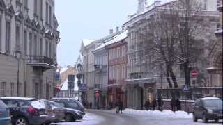 The City of Vilnius Lithuania  20th January 2013 [upl. by Karlin598]