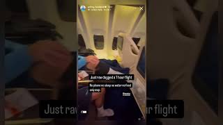 Erling Haaland RAWDOGGING 7 Hour Flight 😂 shorts [upl. by Reywas8]