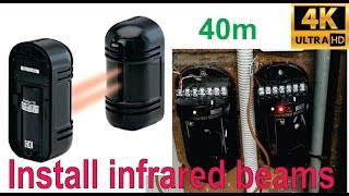 How to install infrared detection beams 40m  calibration shown [upl. by Milla627]