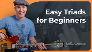 Easy Triads on Guitar  how to ideas [upl. by Kristopher645]