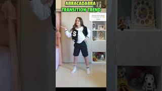 Gym Outfit Transition Trend with the ABRACADABRA 🇩🇪German Song Barbaras Rhabarberbar shorts [upl. by Ahsasal604]