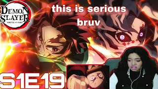 Demon Slayer FIRST TIME REACTION Season 1 Episode 19 Hinokami  This spider needs to go ASAP [upl. by Reena]