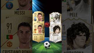 FIFA 22 Ronaldo and FIFA 22 Messi VS FIFA 22 Pele and FIFA 22 Maradona 🐐😈🔥 [upl. by Ellingston]