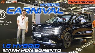 KIA CARNIVAL 2024 máy 16 turbo hybrid mạnh hơn Sorento và tất nhiên là rất đẹp  GU Flash Review [upl. by Keligot]