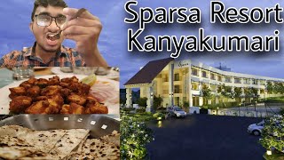 Sparsa Resort Kanyakumari  Food Review  Tamil  Basil khan [upl. by Nauwtna]