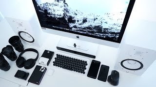 Modern White and Black iMac SETUP [upl. by Tacita]