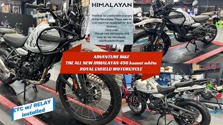 ADVENTURE BIKE  THE ALL NEW HIMALAYAN 450 kamet white  Royal ENFIELD Motorcycle [upl. by Garland]