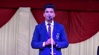 WOODBRIDGE SCHOOL HIMANSHU CHANDELA  CLASS XII SPEECH PANACHE 2023 [upl. by Melissa]