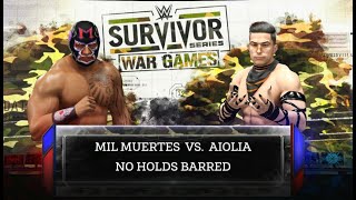 WWE 2K24  Aiolia vs Mil muertes [upl. by Llednil]