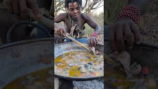 This is incredible delicious food Hadza cooks for Survival in forest So delicious and Natural food [upl. by Fabyola198]