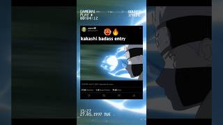 Kakashi badass entry 🥵🔥🥶 anime naruto narutoshippuden kakashi narutoedit animeedit sasuke [upl. by Treblig]