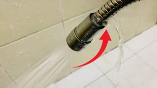 How to Fix Water Leaking Shower Hose  Repair a Leakage Toilet Bidet Hose [upl. by Eillib]