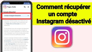 Comment récupérer un compte Instagram désactivé  Nouvelle Méthode 2024 [upl. by Rainie]