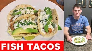 Fish Tacos with lime cilantro sour cream [upl. by Callista]