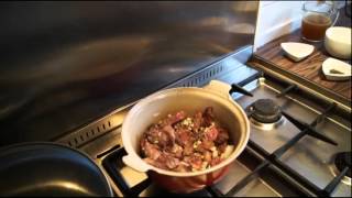 Beef in Pepper Wine with Pear and Ginger Pudding Carol Harris Food on Shotta TV [upl. by Davies]