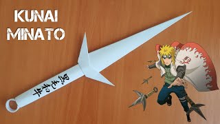 ORİGAMİ MİNATO KUNAİ YAPIMI  How To Make a Paper Kunai [upl. by Holms189]