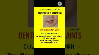 Know how Ocimum San help in Dentition Complaints dentalissues dentition homeopathyhealthylife [upl. by Anawk]