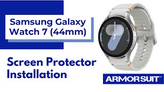 Samsung Galaxy Watch 7 44mm Matte Screen Protector Wet Installation Video Guide by ArmorSuit [upl. by Ernaline]