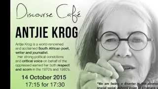 FVZS Discourse Café Antjie Krog SUMMARY [upl. by Pantin]