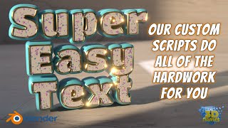 3D Names Super Easy Text Effects using Blender  Demo Reel [upl. by Aggie]