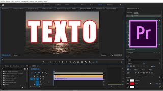 ADOBE PREMIERE  Cómo añadir TEXTO  Escribir títulos muy fácil y rápido [upl. by Aniz]