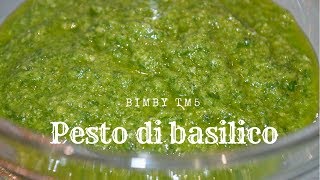 Pesto di basilico con mandorle  Bimby tm5 [upl. by Alekim]