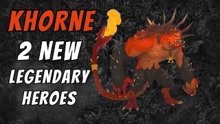 2 New KHORNE Legendary Heroes  Total War Warhammer 3 [upl. by Fonsie]