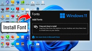 How to Install Font on windows 11 Laptop amp PC [upl. by Athena]