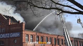 Görlitz  Großbrand in Gewerbebetrieb [upl. by Norrek547]